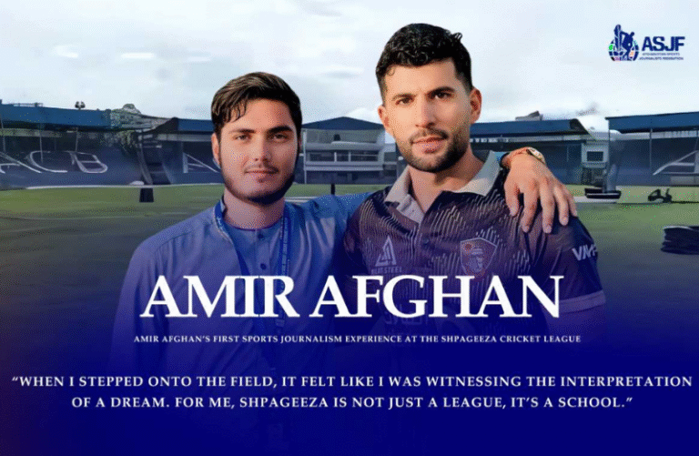 One Mic, One Goal, One Dream: Amir Afghan’s first sports journalism experience at the Shpageeza Cricket League