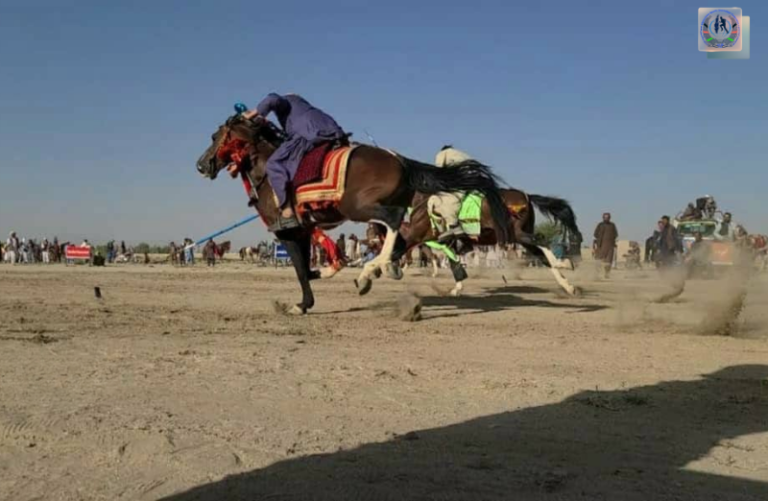 Athletes at a spear-throwing competition in Ghazni