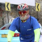 Cyclists competing in the 150-kilometre road race from Kabul to Nangarhar