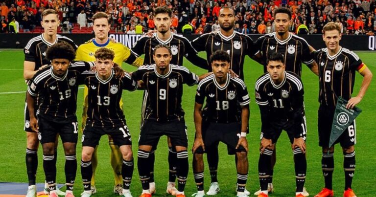 Nadiem Amiri representing Germany during the UEFA Nations League match against the Netherlands.