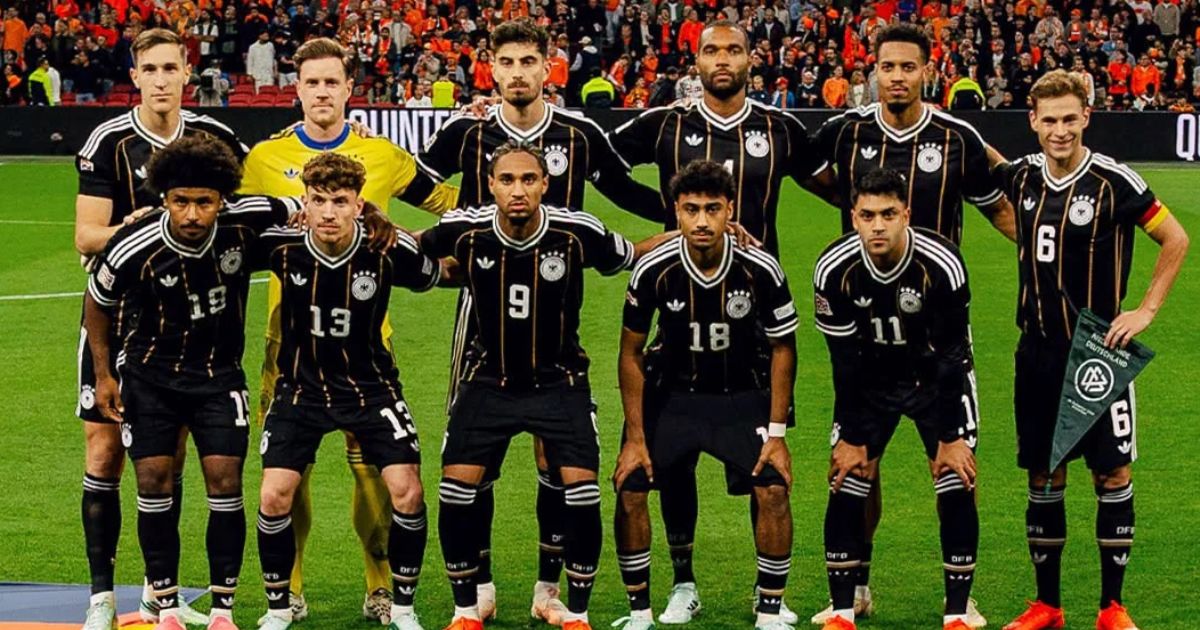 Nadiem Amiri representing Germany during the UEFA Nations League match against the Netherlands.