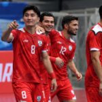 Afghanistan’s national futsal team, pictured in an earlier match, have slipped from 21st to 22nd in the FIFA men’s futsal world rankings. Photo: AFF.
