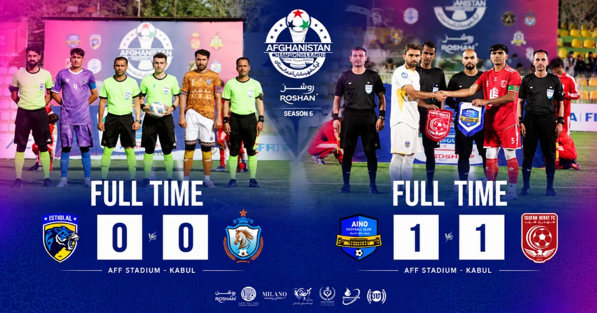 Players competing in the Roshan Afghanistan Champions League in Kabul