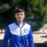 Afghan judoka Hikmatullah Rahmani competing in the men's 66kg event at the Aichi-Nagoya Asian Games