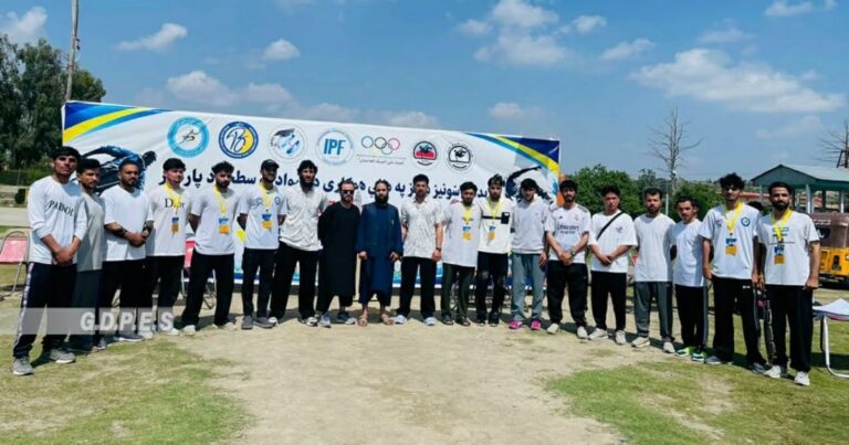 Athletes competing in the national freerunning and parkour competition in Khost