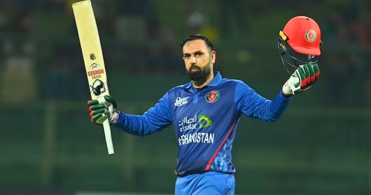 Mohammad Nabi batting for Afghanistan against India during the second T20I in New Delhi