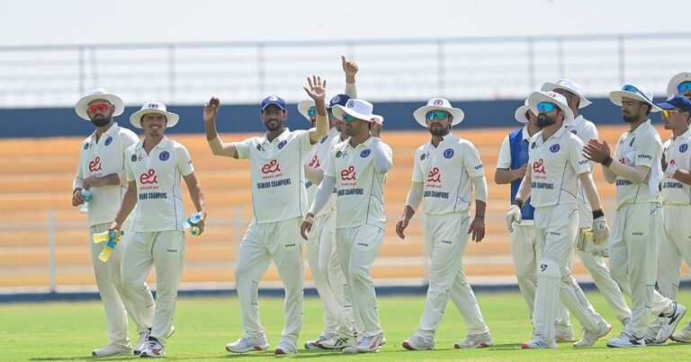 Maiwand Champions players during Afghanistan's Ahmad Shah Abdali First Class Tournament