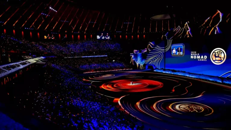 Opening ceremony of the sixth World Nomad Games at Bishkek Arena in Kyrgyzstan