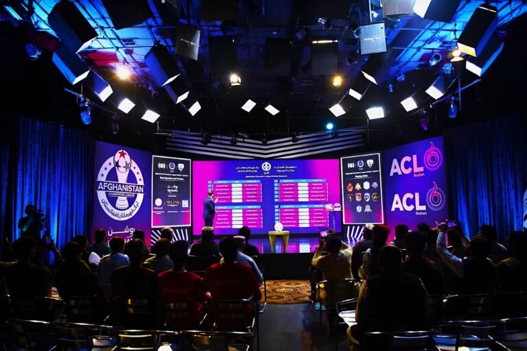 Afghanistan Football Federation official conducts the draw for the sixth Afghanistan Champions League season