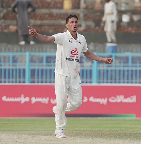 Hindukush Strikers and Pamir Legends players during the Ahmad Shah Abdali First Class Tournament