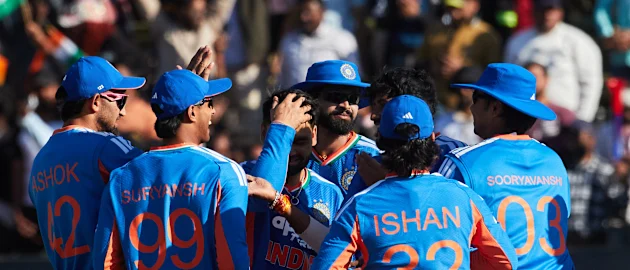 India men’s cricket team ahead of its first T20 international against Japan