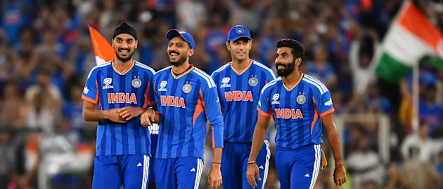 India fast bowler Jasprit Bumrah, selected subject to fitness for the T20I series against Afghanistan. Photo: International Cricket Council/Getty Images