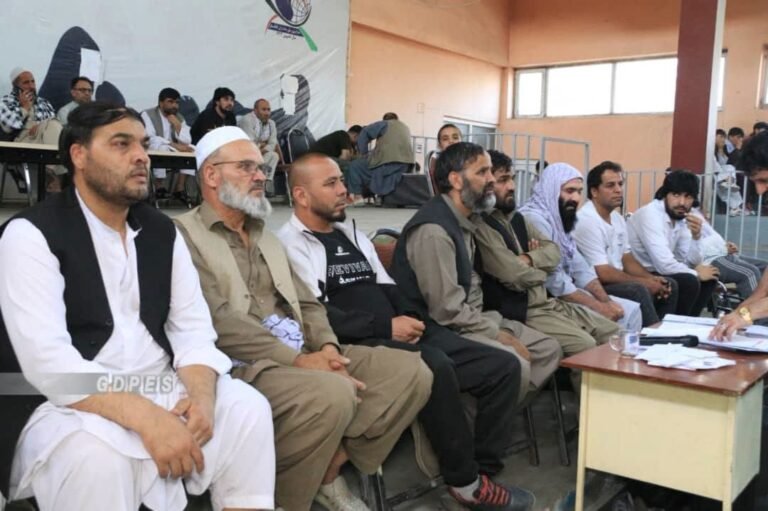Boxers compete at the Abdul Ghafour Raghbat Cup tournament in Kabul in September 2026