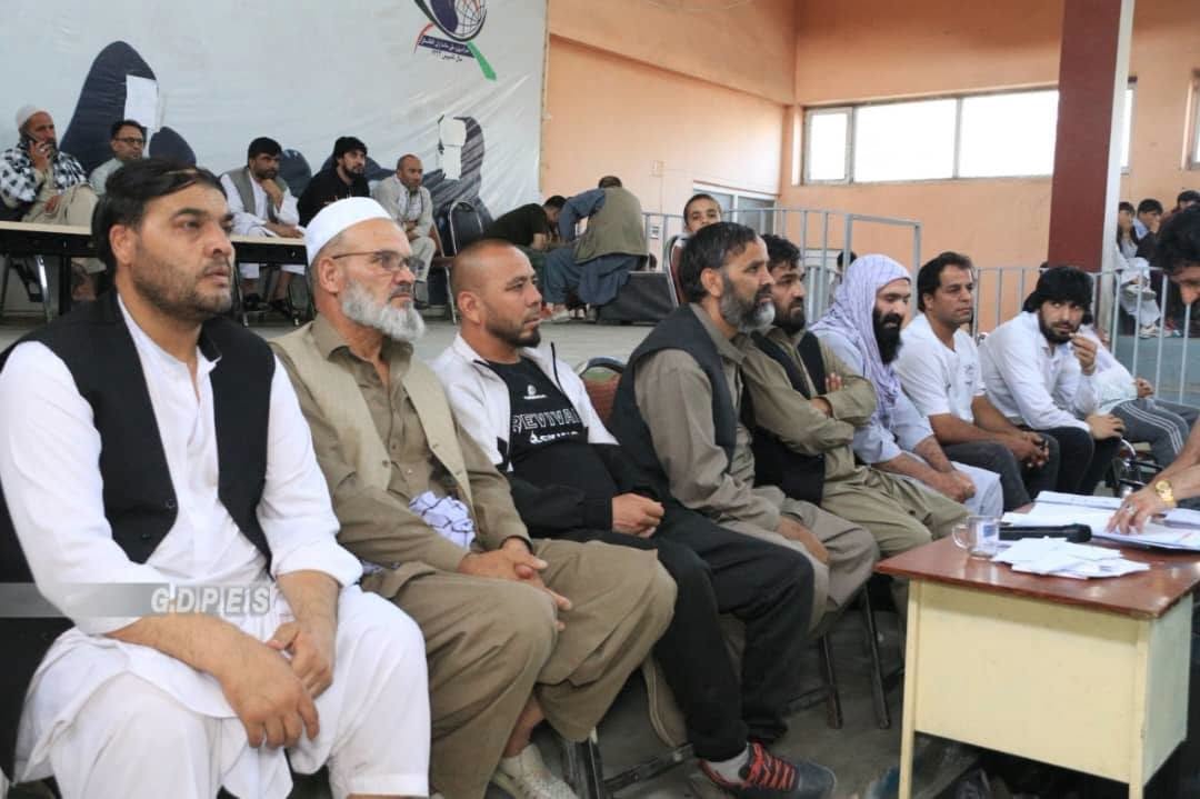 Boxers compete at the Abdul Ghafour Raghbat Cup tournament in Kabul in September 2026