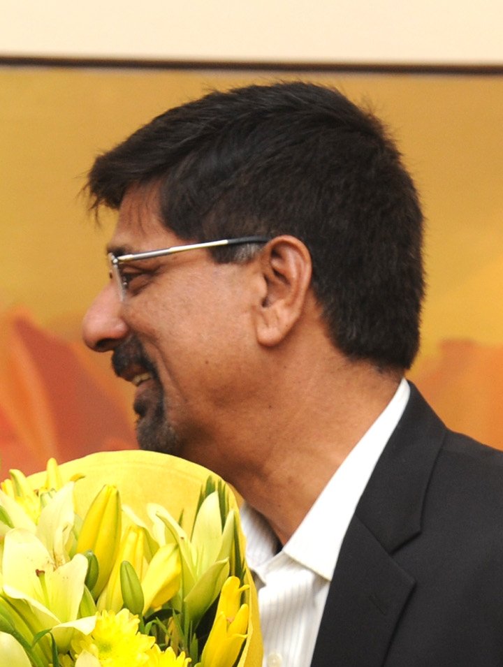 Former India captain Kris Srikkanth photographed in New Delhi