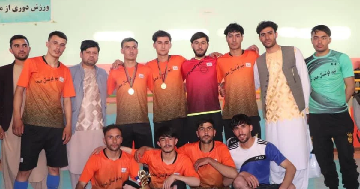 Image credited to GDPES accompanying the Ghor futsal championship report