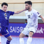 Match photograph accompanying Afghanistan's 0–0 futsal draw with Japan in Brazil on 15 October 2026