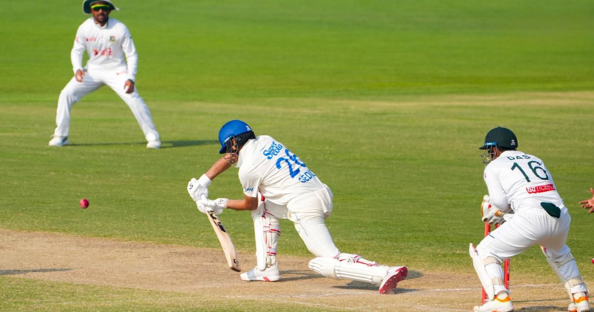 Afghanistan captain Rahmat Shah during the one-off Test against Bangladesh in Abu Dhabi.