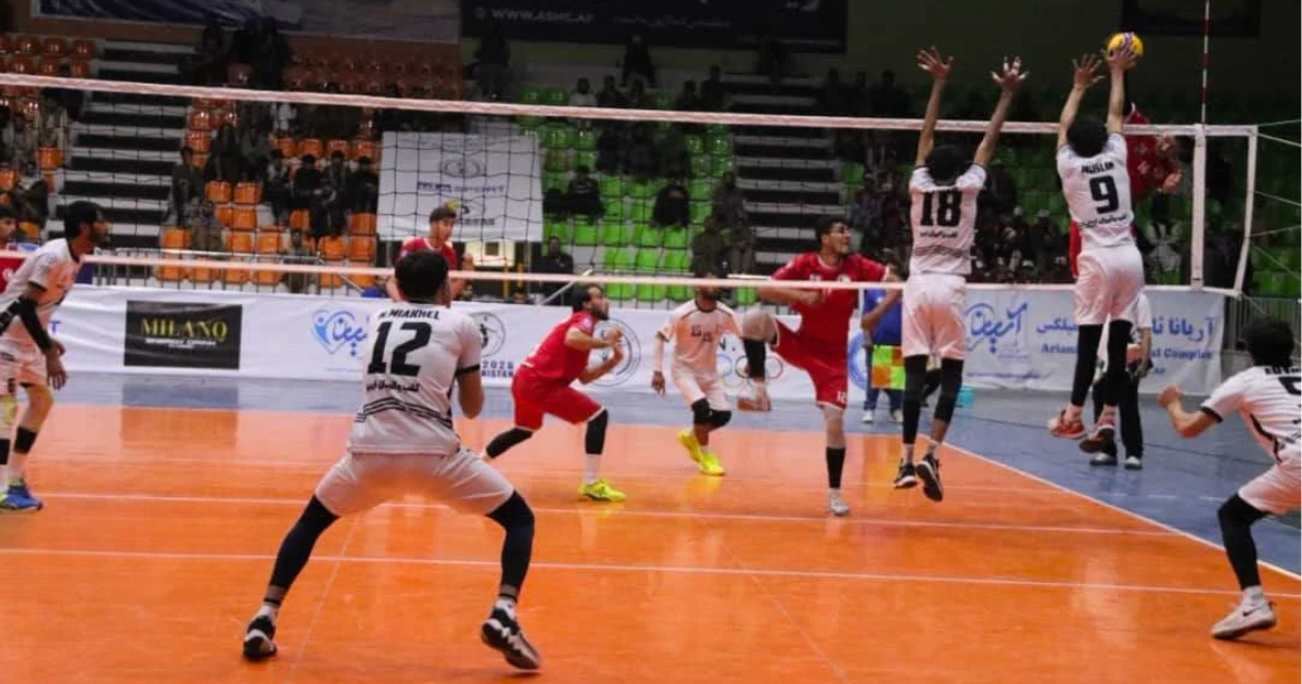 Afghanistan Premier Volleyball League competition in Kabul
