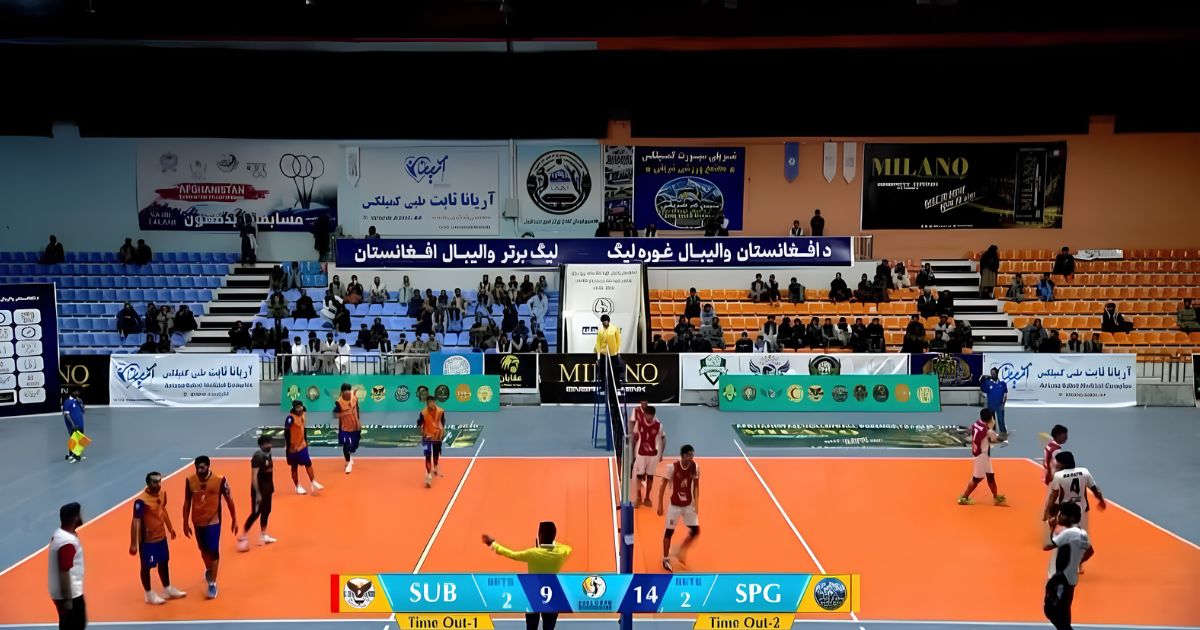 Official result graphic showing Spin Ghar Sharifi's 3–2 victory over Sohaili Bazan Khost, including the five set scores.
