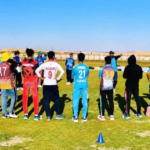 Cricketers attending a training camp in Zabul ahead of the Wazir Mohammad Akbar Khan Grade II Provincial Tournament