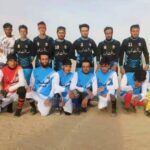 Footballers at a district tournament in Gilan, Ghazni