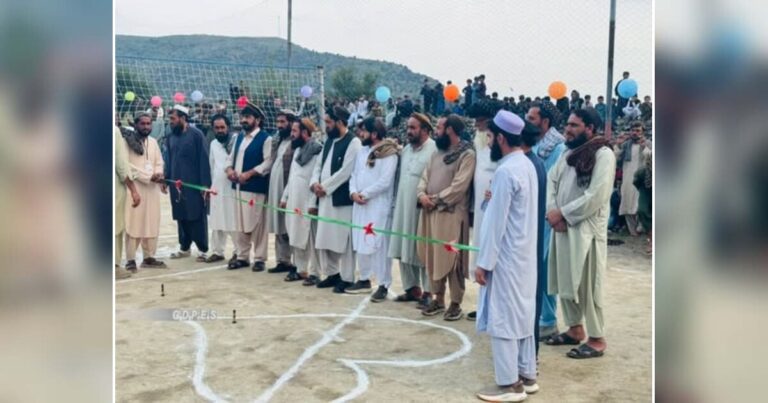 File photo: volleyball competition in Khost, not the Jowzjan final