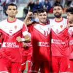 Sorkh Poshan Khafi footballers celebrate after their Afghanistan Champions League win over Khurasan